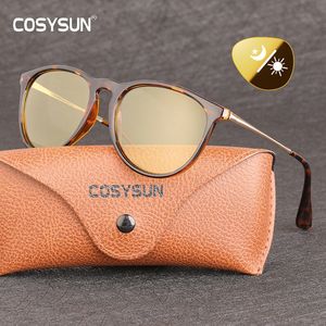 Sonnenbrille Luxus Frauen Pochromic Weibliche Tag Nacht vision Polarisierte Gläser weibliche Schatten Smart de sol 221108