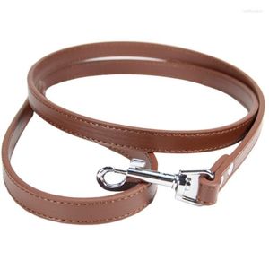 Hundehalsbänder Gute Qualität Leine für Hunde S # 1,5 120 cm M # 2,0 Rosa Schwarz Rot Haustier Outdoor Walking Weiche PU-Lederleinen Leine