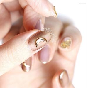 Nagelkunst Dekorationen Japanischer Stil Metal Moon Silbergold Farbdesign 3d Ins Schmucklegierung Charms für DIY Accessorie Decor 100pcs/Los