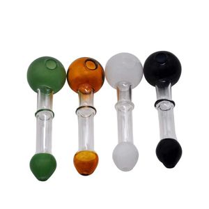 Tubi per fumatori Tubi in vetro colorato di alta qualità Mini maniglia per fumo Bruciatore a nafta Tubo per acqua Accessori Bong Mix Consegna di goccia all'ingrosso Dh7Xc