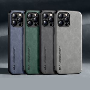 Custodie per cellulari Custodie in pelle di pecora Fashion Shell per iPhone 14 Pro Max 13 12 Mini 11 XS XR X 14Plus