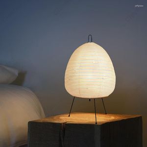 Masa lambaları Japon tasarım akari noguchi yong lamba pirinç kağıt ayakta oturma odası ev dekor çalışma yatak odası bar ışık fikstürleri