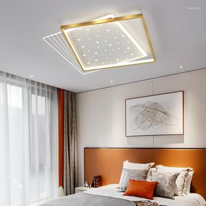 Candeliers Luz moderna de teto LED para sala de estar, lâmpada de lâmpada de superfície Montar lustre home caseiro de iluminação interna decoração