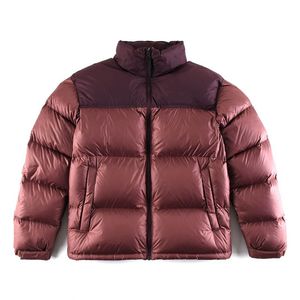 22FW Winter Warm Zipper Bomber Down Coat Men Outdoor Windproof fashion Outwear Women Stand Collar Puff Thick Jacket