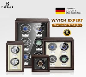 BOLAI Brand Luxury Wood Watch Winder High End 2 4 Slot Automatic es Box with Mabuchi Motor Cabinet Clock Storage 2206172721620
