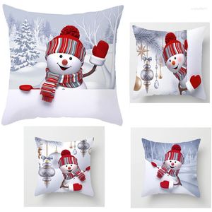 Рождественские украшения 1pc Snowman Coush over для дома для дома 2022 Cristmass Defa Decor