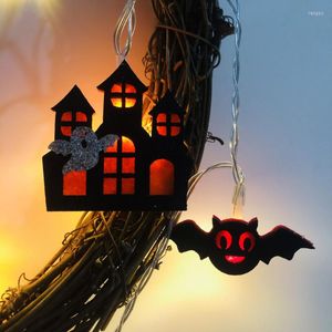 Saiten Terror Fledermaus Kupferdraht LED Lichter String Zimmer Schlafsaal Dekoration Outdoor / Indoor Dekor Halloween Party Lampe Urlaubsbeleuchtung