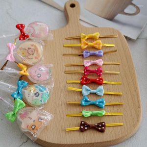 Gift Wrap 100 stks/pak Metallic Twist Wire Tie Strik Lolipop Snoep Cookie Verpakking Zak Decor Cello Bruiloft Verjaardag Decoratie