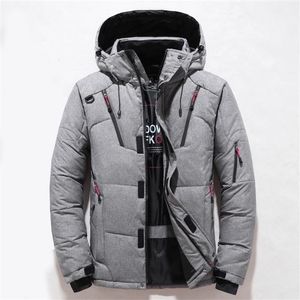 Piumino da uomo Parka Piumino invernale da uomo in piumino d'anatra caldo e spesso parka con cappuccio giacca a vento moda outdoor 5XL 221110