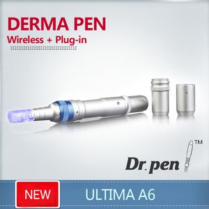 4 pz/lotto nuova penna derma timbro derma Ricaricabile Dr.pen con due batterie ULTIMA A6