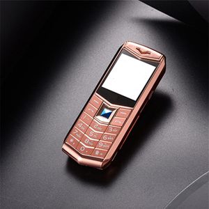 レディマン用のスーパーミニラグジュアリー携帯電話のロック解除デュアルシムカードファッションメタルフレームステンレス鋼携帯電話携帯電話259i