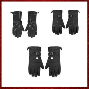 ST119 Waterproof Motorcycle Gloves Heated Guantes Moto Heating USB Hand Warmer Electric Thermal Heated Gloves Battery Powered Gloves
