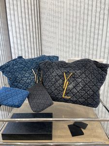 7a Top Denim Women Bag Tote Quilted Ringer 빈티지 패션 대량 금속 로고 공식 오리지널 럭셔리 디자이너 브랜드