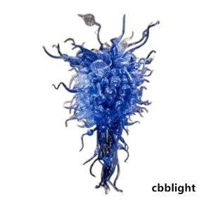 Moderne blaue Farbe Kristall-Kronleuchter-Lampe, mundgeblasenes Glas-Kronleuchter, LED-Beleuchtung, Innen-Hängevorrichtungen, türkischer Stil, Kronleuchter, Licht-Pendellampen, LR696