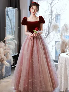 Red Prom Dresses Long Luxury Bead Lace Formella aftonkl nningar Quinceanera Sweet Dress Black Girls Cocktail Party Gown