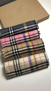 Toppdesigner Wool Plaid Scarf Women's Shawl Classic British Plaid Scarfs Men's Lamb Velvet