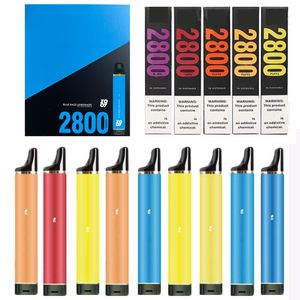 Original 2800 Hits disposable Vape e cigarette 2800 Puffs with 850mah battery pre-filled 8ml vaporizer vapes desechables electronic cigarettes 20mg 50mg