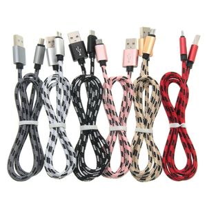 Typ C USB Kabel 1M 2M 3M USB-C Nylon Micro Ladegerät Datenkabel Für Samsung Xiaomi android Handy Schnelle Lade Linie Kabel