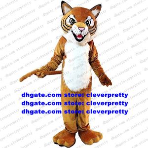 ブラウンワイルドキャットワイルドキャットマスコットコスチュームリンクカタマウントボブキャットキャラクター大規模なアクティビティウォーキングストリートZX613