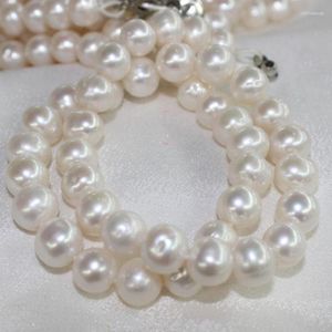 Chains Fine Jewelry Natural Fresh Water Pearl Big 11-12mm Necklace Send Mother Super Beauty Low Price 18inch 925 Silver Clasp