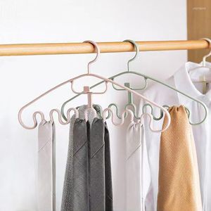 Hooks 1pcs Waves Multi-Port Support Hangers For Clothy Tork Rack Multifunction Plast Hanger Storage