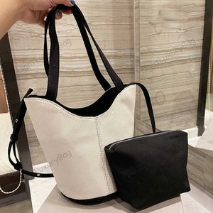 5A Shopping bag fashion Shoulder Wallets designer Canvas High capacity handbags Women commute classic luxury tote Female Purses 2201110