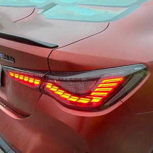 BMW M4 CAR TAILLIGHT LED LIGHTS 2020-2022 425I 430Iストリーマーターンシグナルダイナミックブレーキランニング駐車場リバースフォグテールランプ