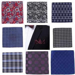 Laço laços alfaiate smith masculino lenço de luxo de luxo tecido jacquard floral ponto checked man square vestido de noiva lanky hanky