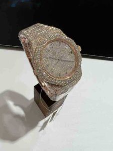 Varumärke Titta på Reloj Diamond Watch Chronograph Automatic Mechanical Limited Edition Factory Wholale Special Counter Newl240L