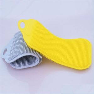 Фруктовые овощные инструменты Sile Scrubber Bund Crash Cleansing Губки для падки