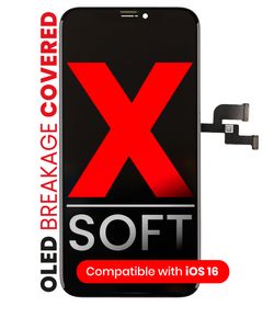 För iPhone X LCD Display Panel Pekskärm Digitizer Assembly Replacement Soft OLED