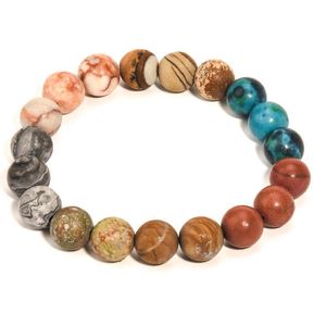 Perlen 10 Mm Galaxy Universe Perlenstränge Armband Naturstein Frosted Achat Armbänder Modeschmuck Für Frauen Männer Geschenk Wird An Dhmzh