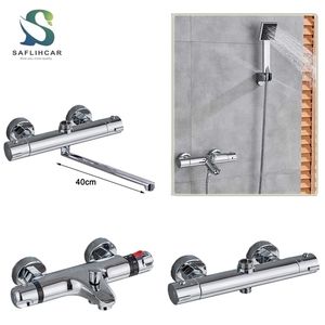 Other Faucets Showers Accs Thermostatic Mixing Bathroom Combination Water mixer Bathtub with handle 221109