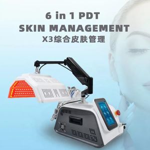 6 I 1 PDT LED Red Light Therapy Ansiktsmask Skinföryngring Maskin Deep Cleaning Hydra Microdermabrasion Machines Wrinkle Removal Anti-Acne Spa Equipment