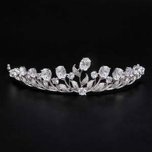 Luxuriöse Braut-Diademe und Kronen für Frauen, Hochzeit, Braut, Blumen-Tiara, Haarschmuck, Haarschmuck, Party-Geschenke