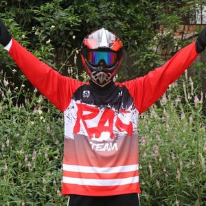 レーシングジャケットMTB DH MX自転車サイクリングバイクダウンヒルジャージーオフロードシャツ男性通気性長袖