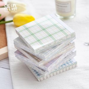 100pcs/lot Memo Pads Sticky Notes Colorfull Lattice Paper Junk Journal Scrapbooking Stickers Office School Stationery