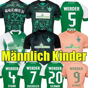 22/23 Werder Bremen Third Special Soccer Jerseys Marvin Ducksch Leonardo Bittencourt 2023 FRIEDL PIEPER CAMICIE DA CALCIO THAILANDIA QUALITÀ Uomo Bambini Kit