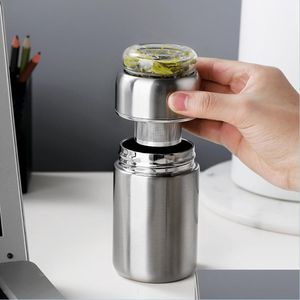 Tumblers Stainless Steel Tea Bottle Vacuum Water With Infuser 280Ml Outdoor Car Office Tumbler Filter Drop Delivery Home Garden Kitc Dhxph