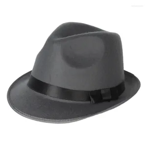 Beralar Satış Klasik Vintage Erkekler ve Kadın Moda Flat Hat Kısa Memul Caz Fedora Şapkaları