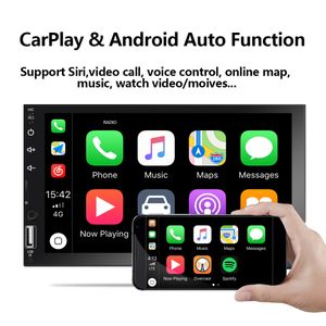2 din CarPlay Android Auto Car Radio 7'' Autoradio Multimedia Player MP5 Audio Bluetooth Monitor 2din Head Unit FM Stereo