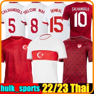 2022 Turkey Soccer Trikots Home 2023 Selcuk Cenk Tosun Arda Calhanoglu Yazici Fußballhemd Burak Camisetas de Futbol Nationalmannschaft