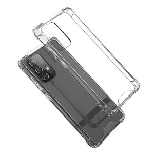 Transparente Handyhüllen, Anti-Fall, stoßfester Schutz, TPU, klare Hülle, 1,5 mm, für Samsung Note20 S22 Ultra Plus A-Serie, Rückseite