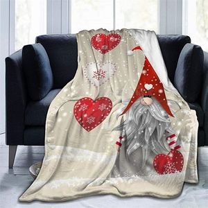 Coperta in pile di flanella per divano letto per tutte le stagioni Super morbida e accogliente in microfibra decorativa per albero di Natale 221109