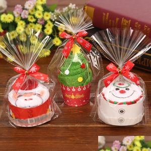 Ręcznik Świąteczny Ręcznik 30 x cm drzewo Święty Mikołaj Snowman Białe zielone czerwone czerwone dekoracje Xmas Drop dostawa domowa tkaniny ogrodowe dh9lo