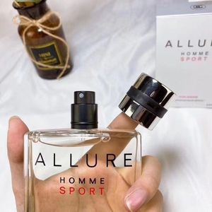 Lüks markalar parfüme kokusu 100ml erkekler Allure homme spor kokusu edp beyefendi büyüleyici sprey kalıcı uzun zaman hızlı gemi