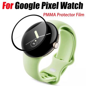 PMMA-Displayschutzfolie für Google Pixel Watch, vollständig abdeckende 3D-Schutzfolie mit gebogenen Kanten