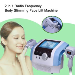 Non Invasion Painless RF Equipment Ultrasound Monopolar Radio Frequency Face Lift Body Slim Machine RF Cellulite Treatment Fat Loss Device for Beauty Salon
