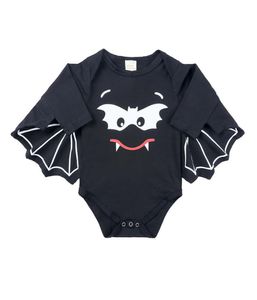 Halloween Bat Wig Romper para ropa de niña de bebé