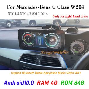 Android 10 0 Car DVD Player GPS Navigation for Mercedes Benz C class W204右手ドライブ2011-2014 10 25インチタッチスクリーンDutimedia S273o